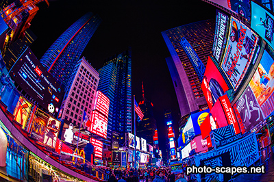 Площадь Таймс-Сквер ночью, Нью-Йорк